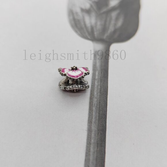Pandora Pink Pansy Flower Charm - Picture 2 of 5